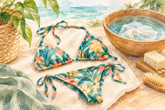 Cómo cuidar un bikini reciclado para que dure